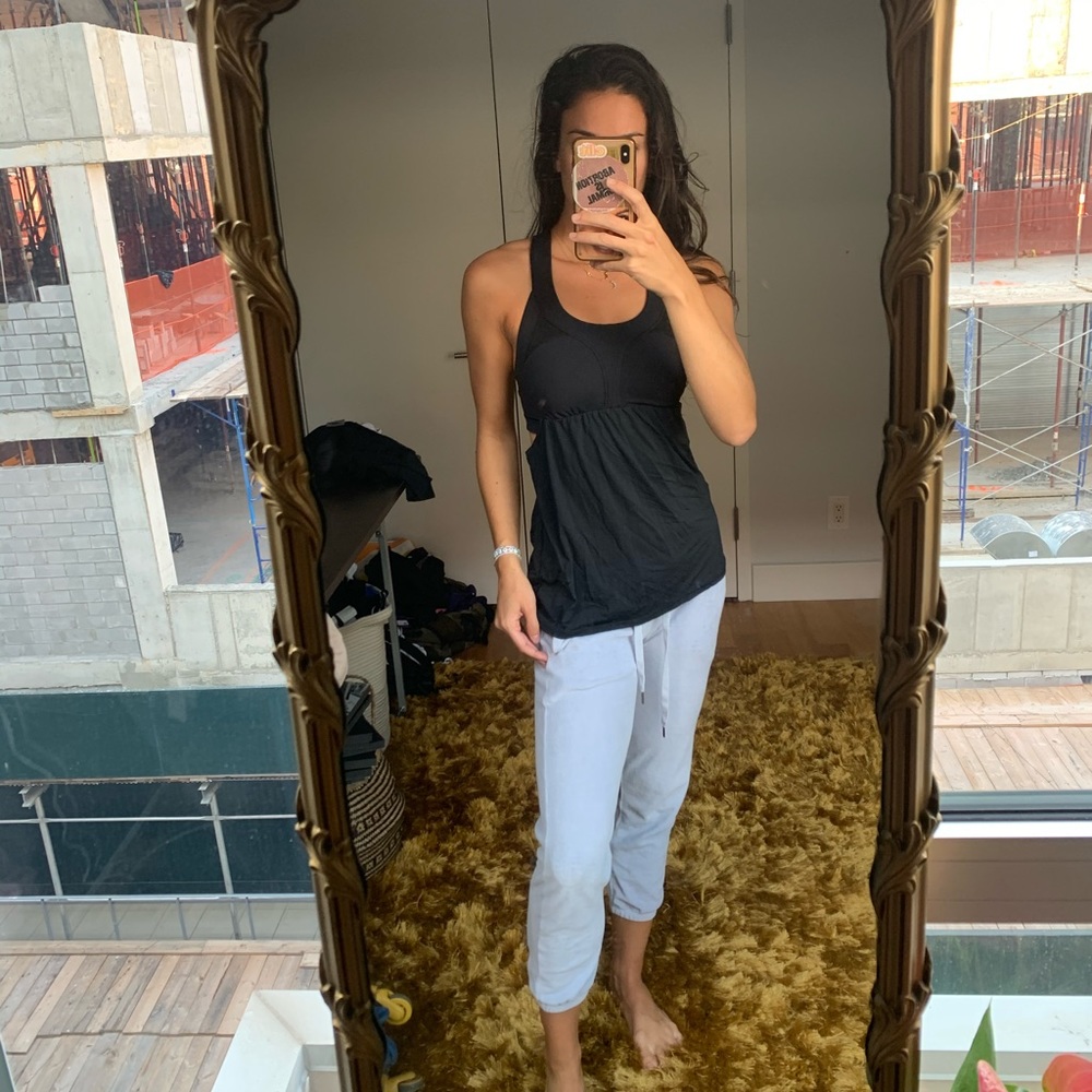 Lulu lemon black workout shirt